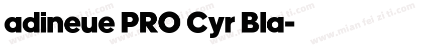 adineue PRO Cyr Bla字体转换